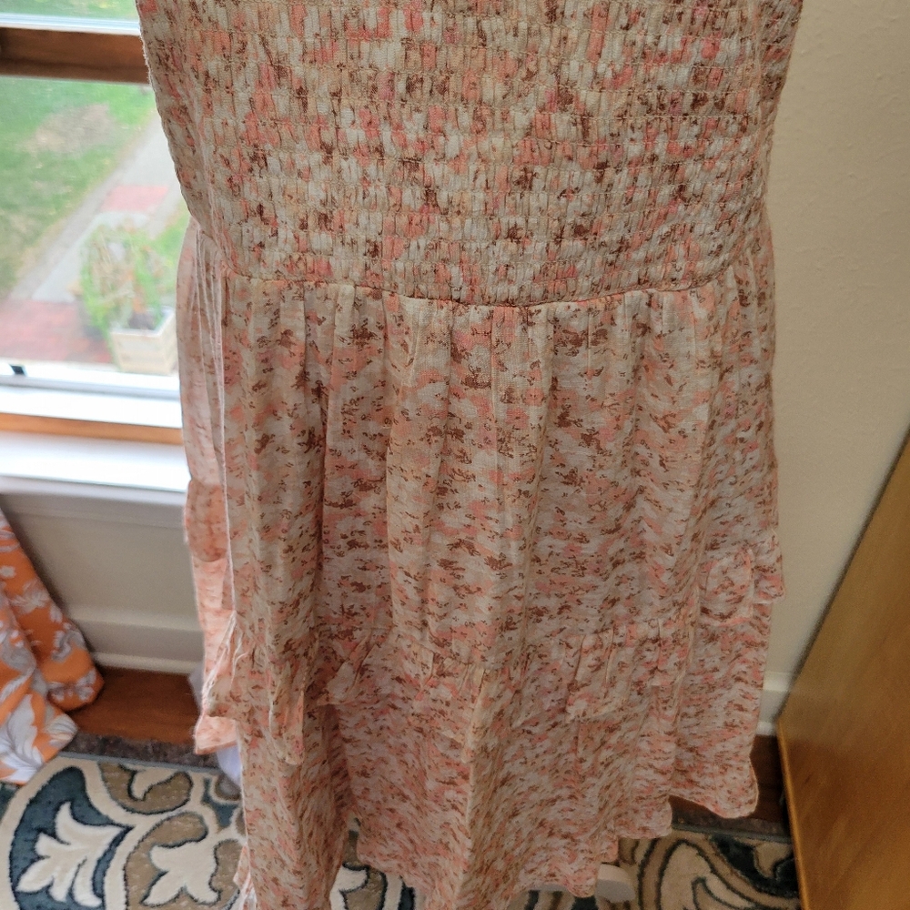 Floral Ruffle Sleeve Dress - Picture 3 of 6